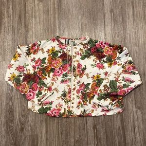 Vintage floral print cardigan